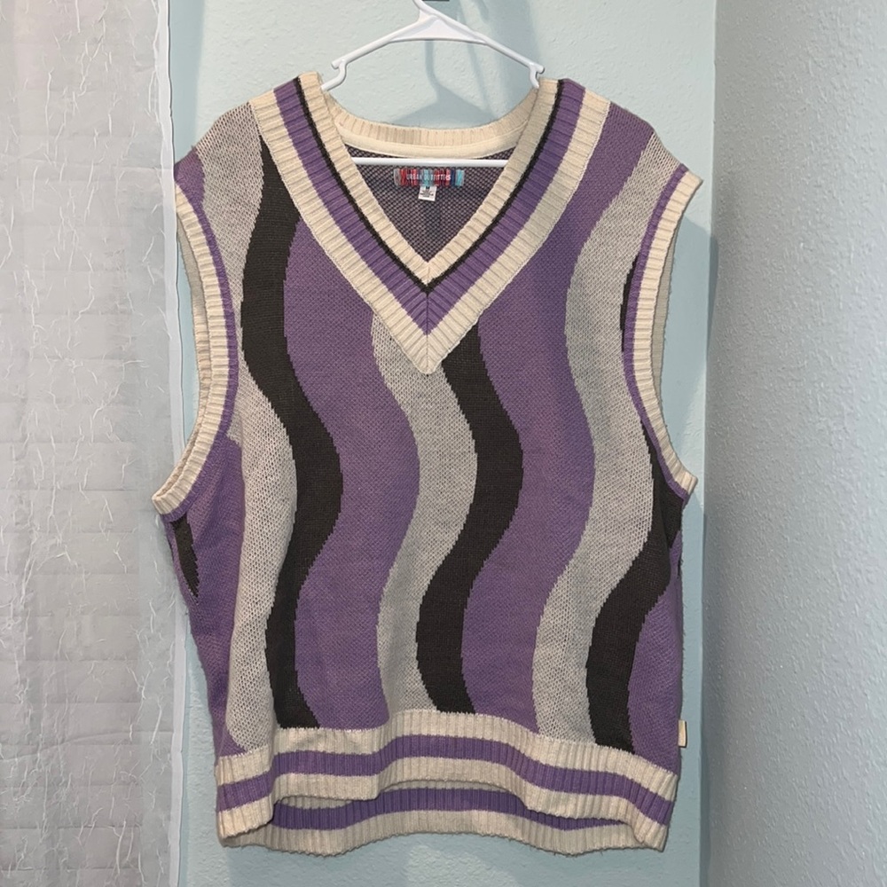 UO Patterned Knit Sweater Vest